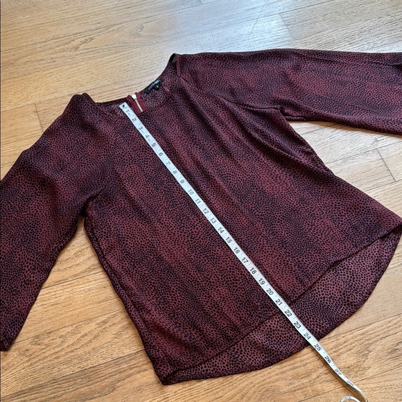 Papermoon Red Boxy 3/4 Sleeve Blouse - Picture 6 of 10